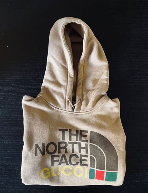 gucci x the north face cotton hoodie brown|north face x gucci puffer.